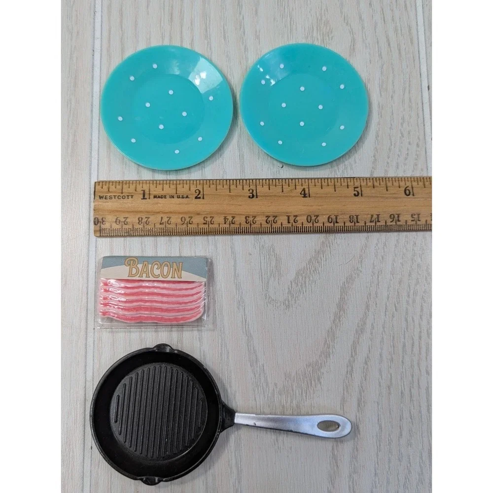 Our Generation Battat + Doll Accessories Burger Breakfast Food Dishes‎ lot